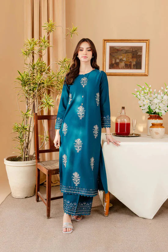 BATIK-2PC DHANAK SEQUIN EMBROIDRED SUIT-KUN-113
