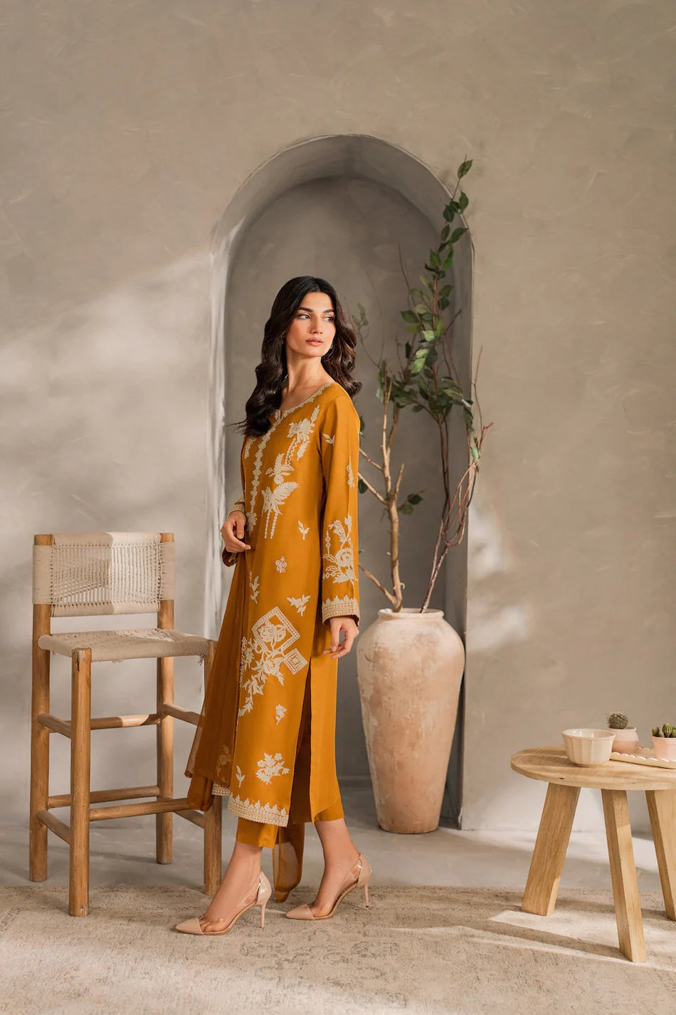 MIRANA-3PC DHANAK EMBROIDERED SUIT-KUN-4288