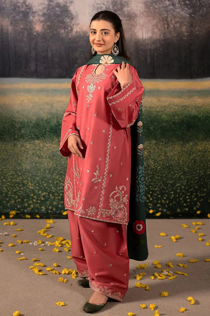 URGE-3PC DHANAK EMBROIDERED SUIT (KUN 4203)