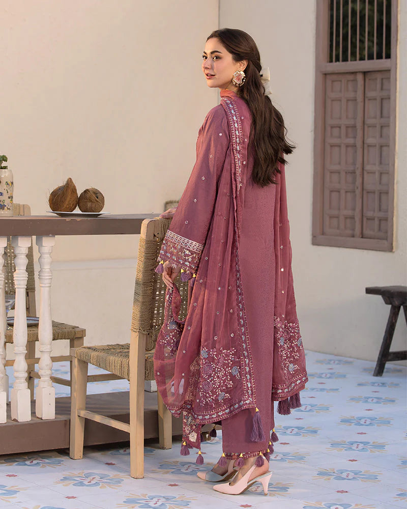 JADE-3PC DHANAK SEQUENCE EMBROIDERED SUIT KUN-4087