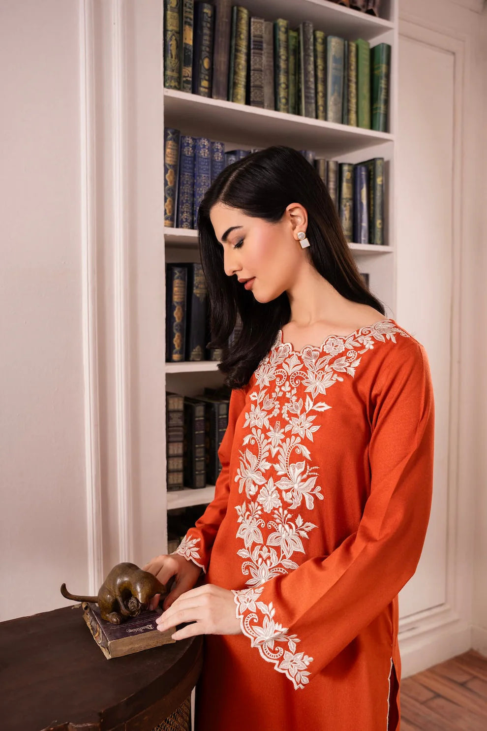 ASIM JOFA-3PC LAWN EMBROIDERED SHIRT WITH BAMBER CHIFFON DUPATTA AND LAWN TROUSER-KUN-3578