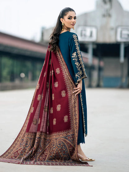 IZEL-3PC DHANAK EMBROIDERED SUIT KUN-4226