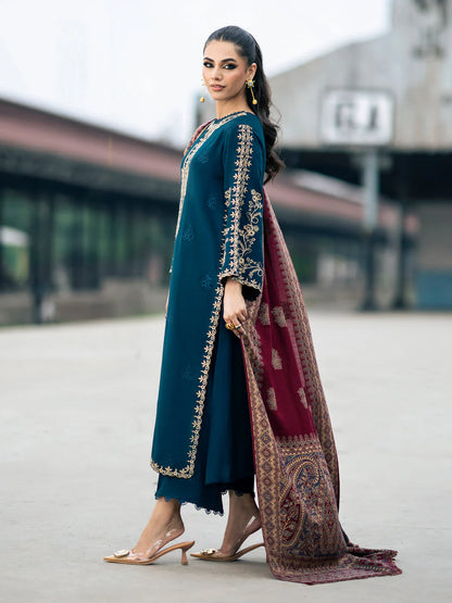 IZEL-3PC DHANAK EMBROIDERED SUIT KUN-4226