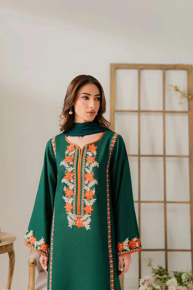 VINTAGE-3PC DHANAK EMBROIDERED SUIT KUN-4248