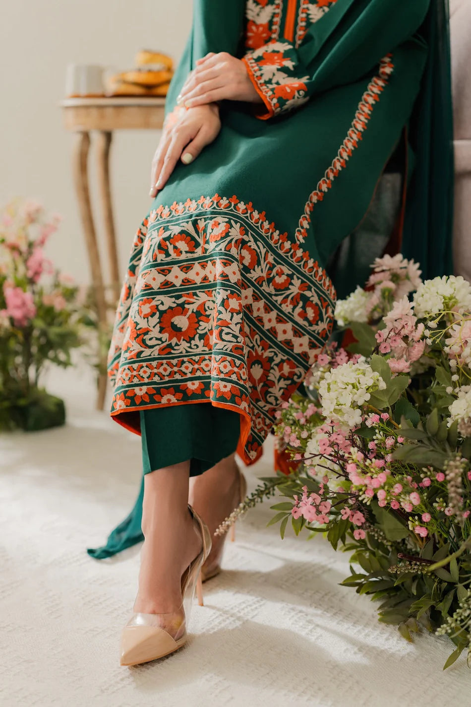 VINTAGE-3PC DHANAK EMBROIDERED SUIT KUN-4248
