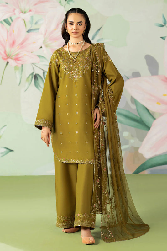 ETHNC-3PC DHANAK SEQUIN EMBROIDERED SUIT-KUN-4194