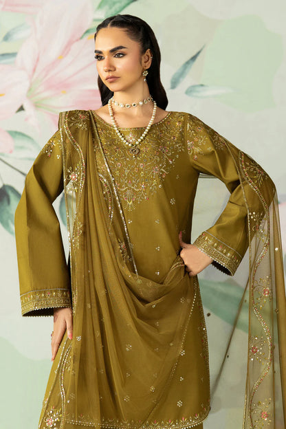 ETHNC-3PC DHANAK SEQUIN EMBROIDERED SUIT-KUN-4194