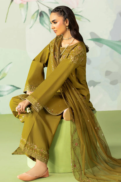 ETHNC-3PC DHANAK SEQUIN EMBROIDERED SUIT-KUN-4194