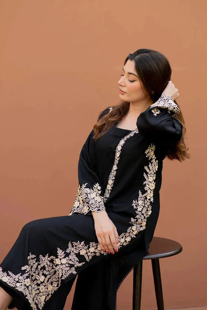 LAJWANTI-2PC DHANAK EMBROIDERED SUIT-114