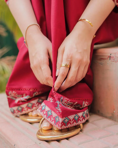 URGE-2PC DHANAK EMBROIDERED SUIT KUN-126