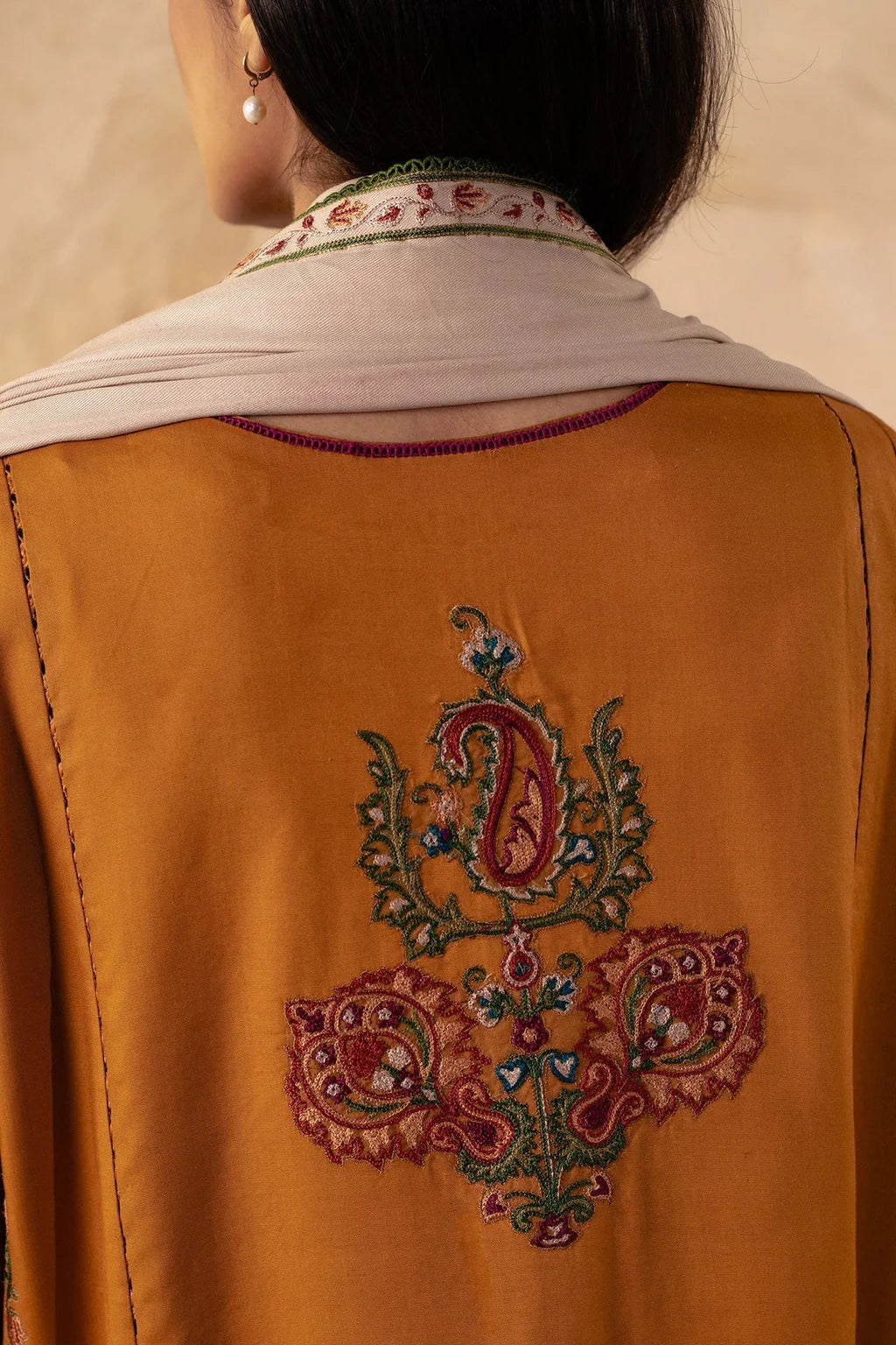 ZARA SHAH JAHAN-3PC DHANAK EMBROIDERED SUIT-KUN-4009