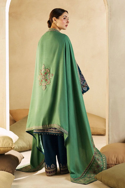 ZARA SHAH JAHAN- 3PC DHANAK EMBROIDERED SUIT-KUN-3130